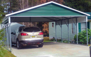 Green carport for gallery