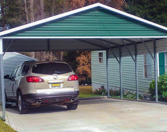 Green carport for gallery