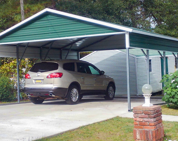 Green carport picture for gallery page